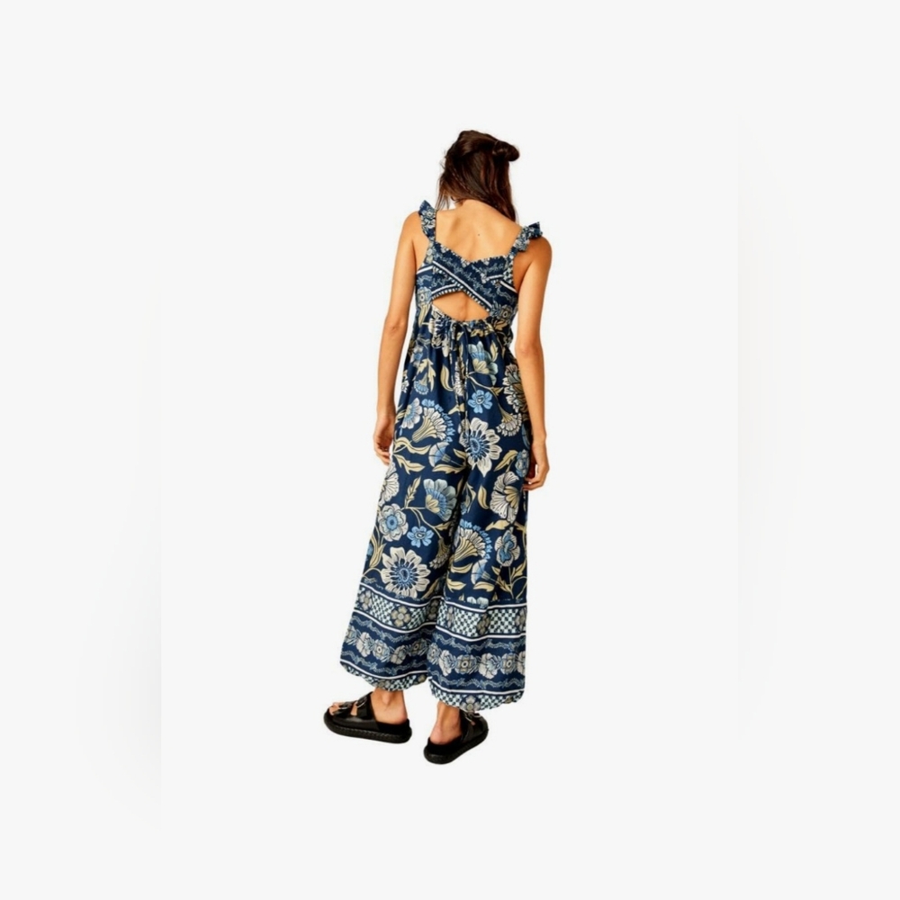 FREE PEOPLE Bali Albright Cotton Printed Jumpsuit. Size Medium. NWT! - Picture 4 of 16